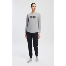 MINERVA Perfect Γυναικεία Πυτζάμα 90-53474-23 ΓΚΡΙ ΜΕΛ. AW 2026-27