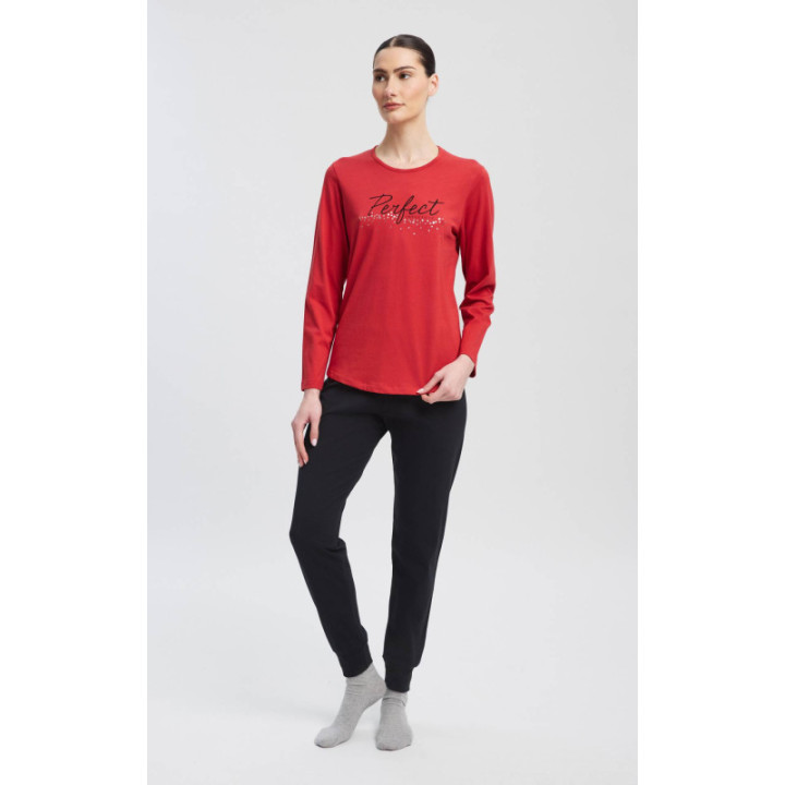 MINERVA Perfect Γυναικεία Πυτζάμα 90-53474-365 RED FLAME AW 2026-27