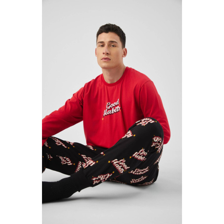 MINERVA Good Habits Ανδρική Πυτζάμα 90-71459-99 RED CHILI AW 2026-27