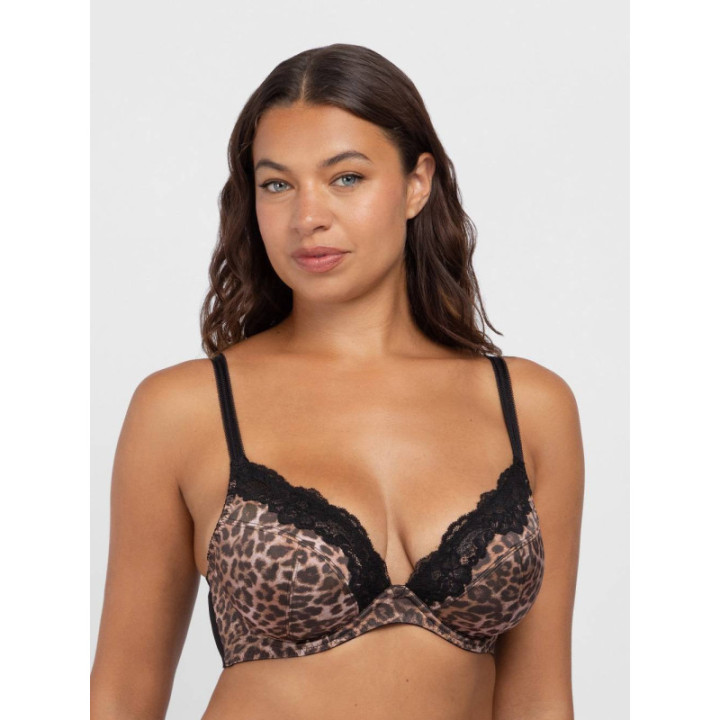 Dorina Origins Animal Non Padded Σουτιέν με μπανέλα , χωρίς ενίσχυση Cup D-E FXPG0076MI127-PR0018 Animal Black
