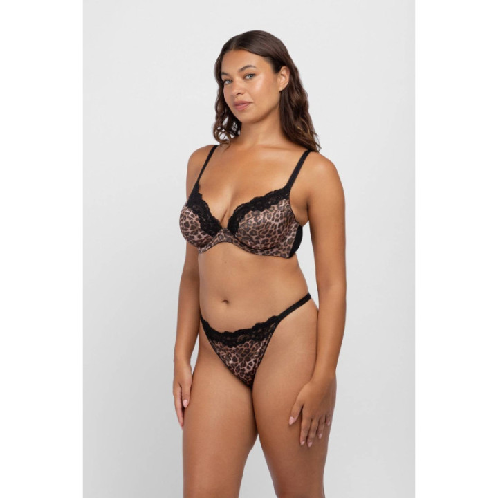 Dorina Origins Animal Non Padded Σουτιέν με μπανέλα , χωρίς ενίσχυση Cup D-E FXPG0076MI127-PR0018 Animal Black