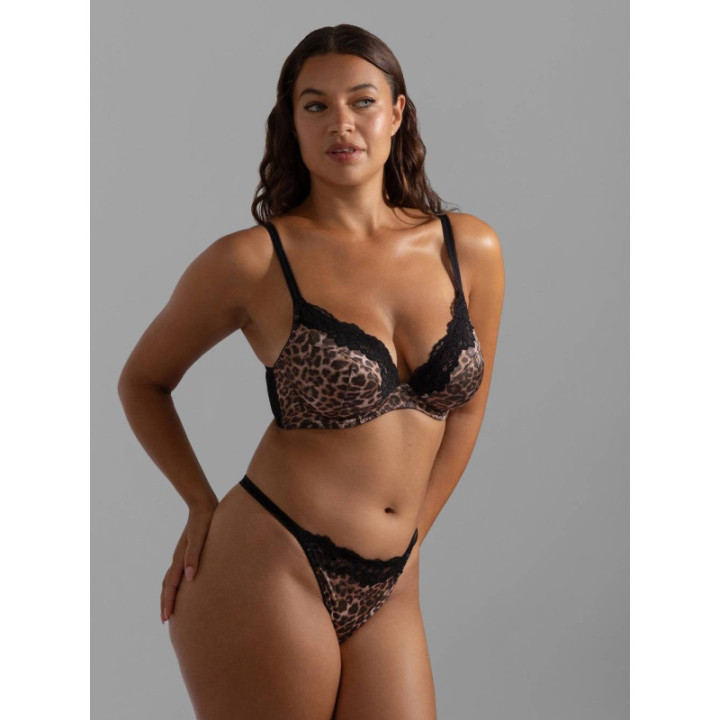 Dorina Origins Animal Non Padded Σουτιέν με μπανέλα , χωρίς ενίσχυση Cup D-E FXPG0076MI127-PR0018 Animal Black