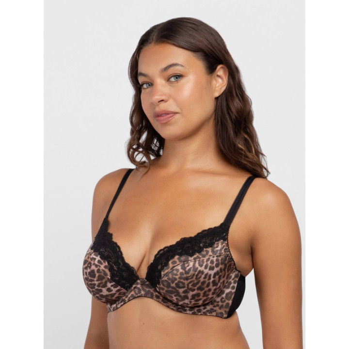 Dorina Origins Animal Non Padded Σουτιέν με μπανέλα , χωρίς ενίσχυση Cup D-E FXPG0076MI127-PR0018 Animal Black
