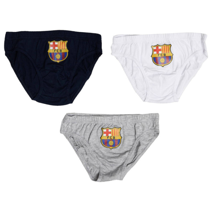 FC BARCELONA  SLIP ΑΓΟΡΙ ΕΣΩΡΟΥΧΑ 3ΤΜΧ  ΛΕΥΚΟ & ΜΠΛΕ: 100% ΒΑΜΒΑΚΙ ΓΚΡΙ: 60% ΒΑΜΒΑΚΙ 40% POLYESTER BA03031