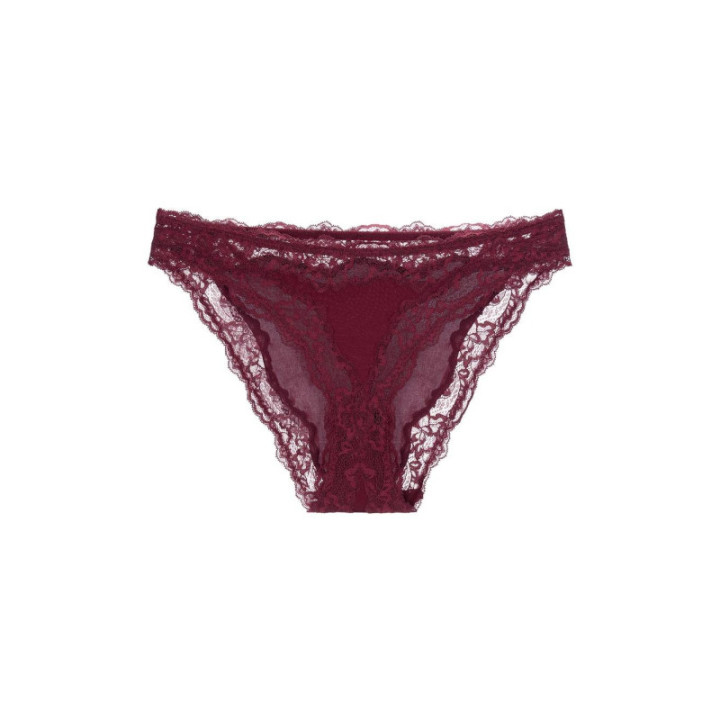 DORINA ORIGINS SHINY MICRO CULOTTES MICROFIBRE BRILLANT ET DENTELLE FXBF0107MI127-RD0012 RED