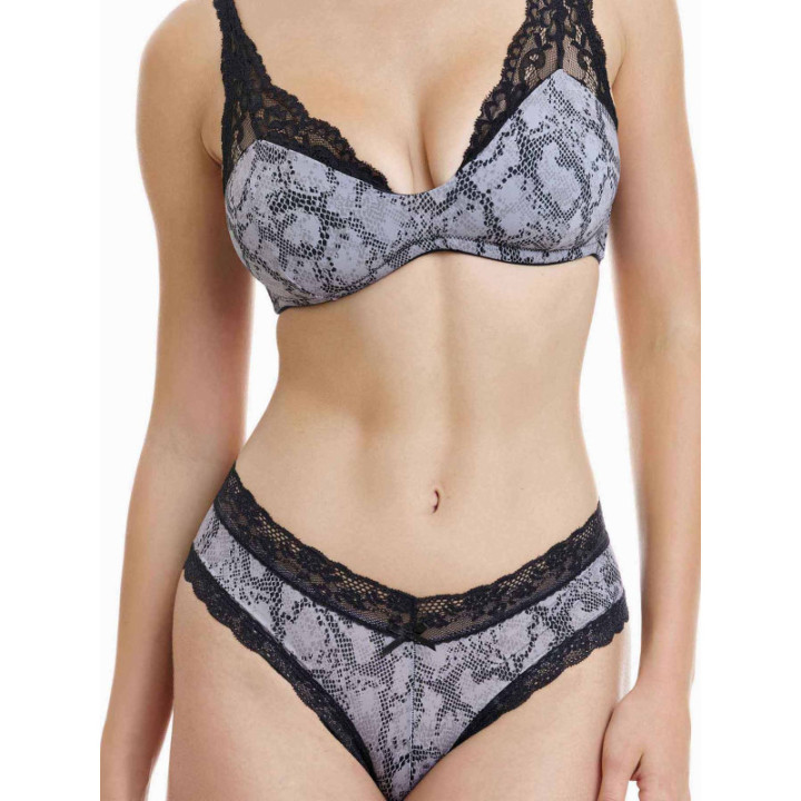 Walk σουτιέν με ενισχυμένα cups και δαντέλα Multicolor W2243_MULTI