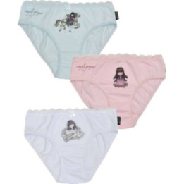 SANTORO  GORJUSS UNDERWEAR  3 PACK SLIP  BASIC 95%ΒΑΜΒΑΚΙ -5%ELASTANE  SA03006