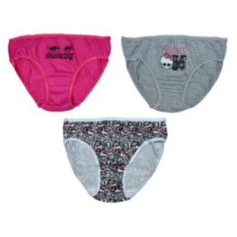 MONSTER HIGH -Παιδικά εσώρουχα σλιπ 3 τμχ MH03301 Κορίτσι 100% Cotton Multicolor