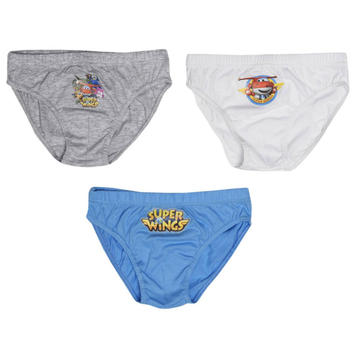 SUPER WINGS -Παιδικά εσώρουχα σλιπ 3 τμχ Αγόρι 100% Cotton Multicolor