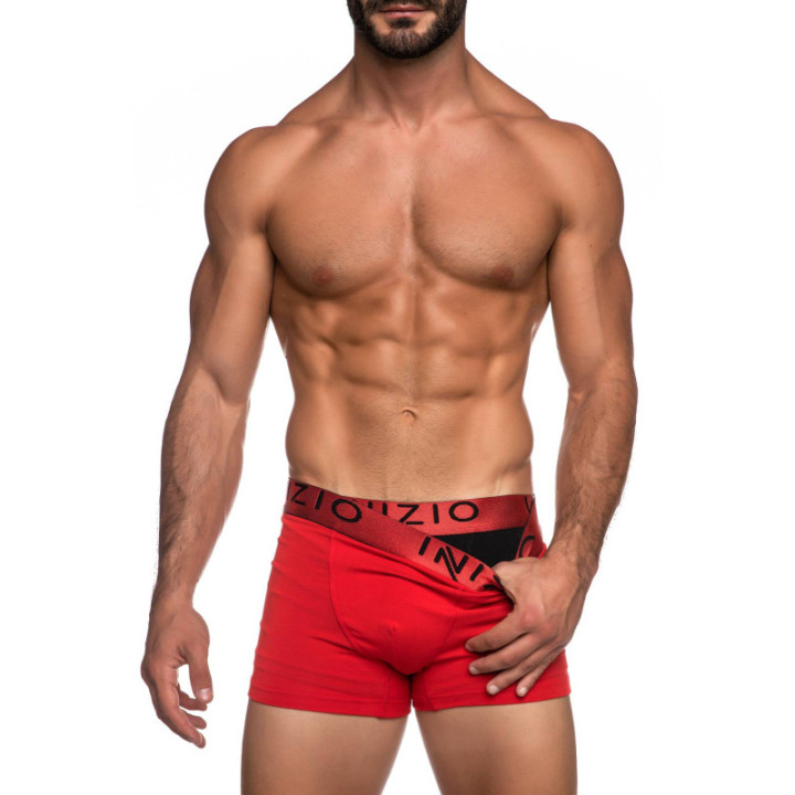 INIZIO ΑΝΔΡΙΚΟ BOXER ΜΕ ΕΞΩΤΕΡΙΚΟ ΜΕΤΑΛΙΖΕ ΛΑΣΤΙΧΟ 2 PACK ΜΑΥΡΟ/ΚΟΚΚΙΝΟ-ΚΟΚΚΙΝΟ/ΚΟΚΚΙΝΟ 44000-18