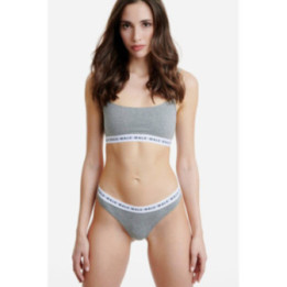 WALK ΓΥΝΑΙΚΕΙΟ ΒΑΜΒΑΚΕΡΟ THONG ΜΕ ΛΑΣΤΙΧΟ 2ΤΕΜ. W2051 ΓΚΡΙ ΑΝ.-ΑΝΘΡΑΚΙ ΜΕΛ. 1409