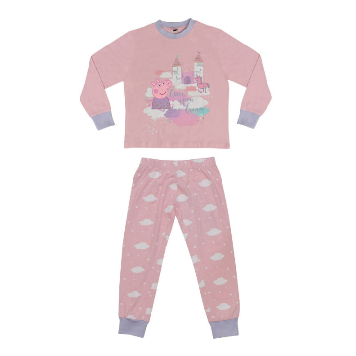 PEPPA PIG ΠΑΙΔΙΚΗ ΠΥΤΖΑΜΑ ΚΟΡΙΤΣΙ ΡΟΖ 100% COTTON PP40503
