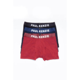 PAUL KENZIE GALAXY ΑΝΔΡΙΚΟ SET 3 x BOXER  ΜΑΥΡΟ