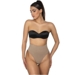 ZETA CURVES TRISHA Στρινγκ Κορσές Κοιλιάς Μπέζ