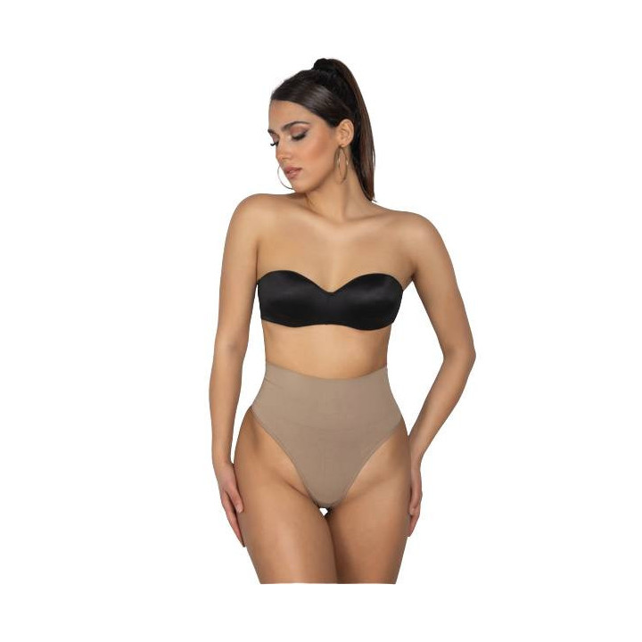 ZETA CURVES TRISHA Στρινγκ Κορσές Κοιλιάς Μπέζ