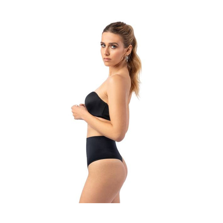 ZETA CURVES TRISHA Στρινγκ Κορσές Κοιλιάς Μαύρο