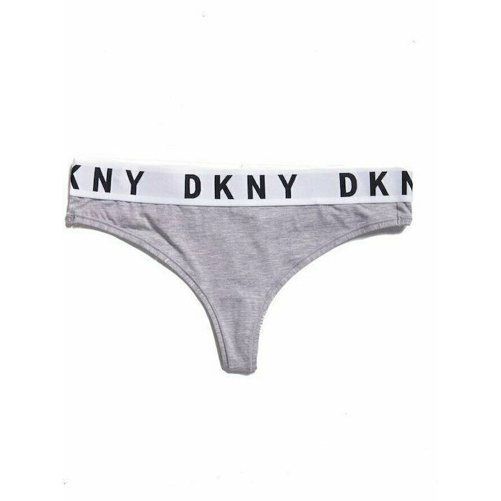 DKNY Γυναικείο String Cosy Boyfriend Thong DK4529 ΓΚΡΙ