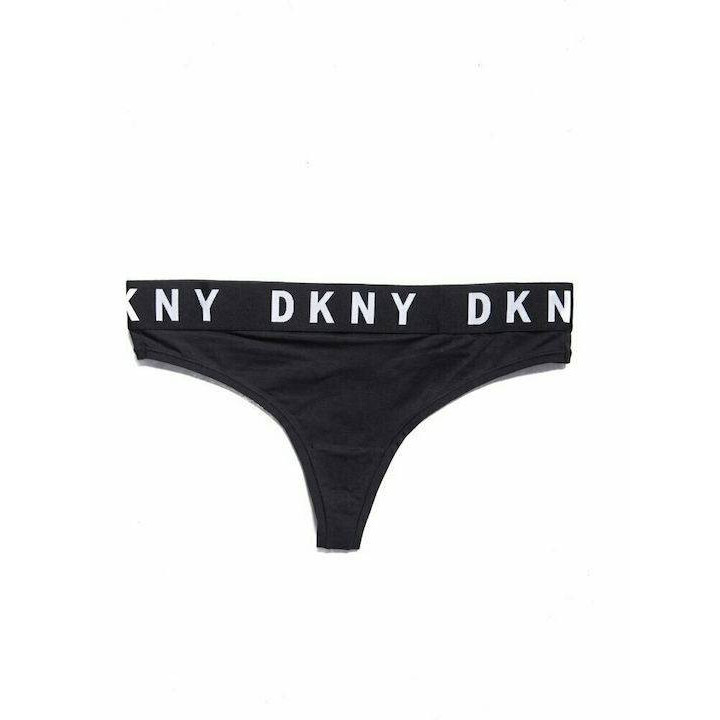 DKNY Γυναικείο String Cosy Boyfriend Thong DK4529 ΜΑΥΡΟ
