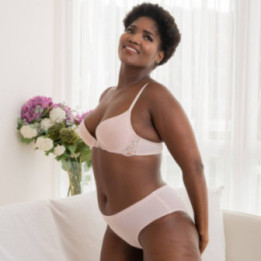 DORINA ROSA PUSH UP ΜΕ ΕΝΙΣΧΥΣΗ ΚΑΙ ΜΠΑΝΕΛΑ 3/4 CUP Β, D001681MI033-PK0013 PINK-ΡΟΖ