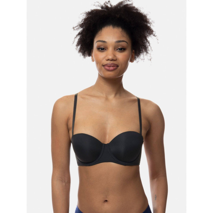 DORINA MICHELLE LIGHT PADDED BALCONY STRAPLESS ΜΕ ΕΛΑΦΡΑ ΕΝΙΣΧΥΣΗ ΜΑΥΡΟ CUP B-C-D D17193A-V00