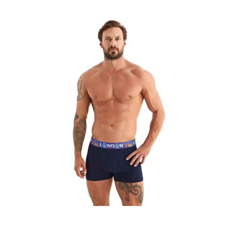 SOMA BOXER ΑΝΔΡΙΚΑ ΣΕ ΚΟΥΤΙ TRAVEL - TRAVELBOX ΜΠΛΕ ΣΚΟΥΡΟ