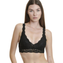 WALK ΓΥΝΑΙΚΕΙΟ BRALETTE ΜΕ ΔΑΝΤΕΛΑ W2240 ΜΑΥΡΟ 02
