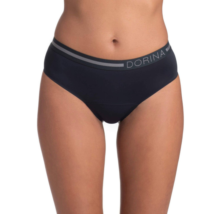 DORINA ΕΣΩΡΟΥΧΑ ΠΕΡΙΟΔΟΥ ECO MOON-2PP HIPSTER CLASSIC PERIOD PANTIES D000157MI001-2X0010 SET 2TEM ΜΑΥΡΟ