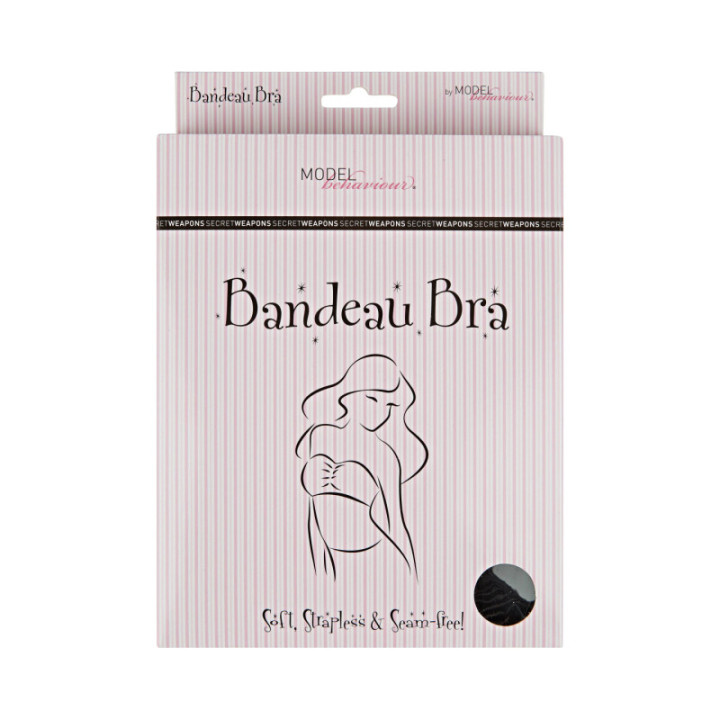 SECRET WEAPONS Bandeau Bra SW037Μ-ΜΕ ΑΦΑΙΡΟΥΜΕΝΗ ΕΝΙΣΧΥΣΗ ΜΑΥΡΟ