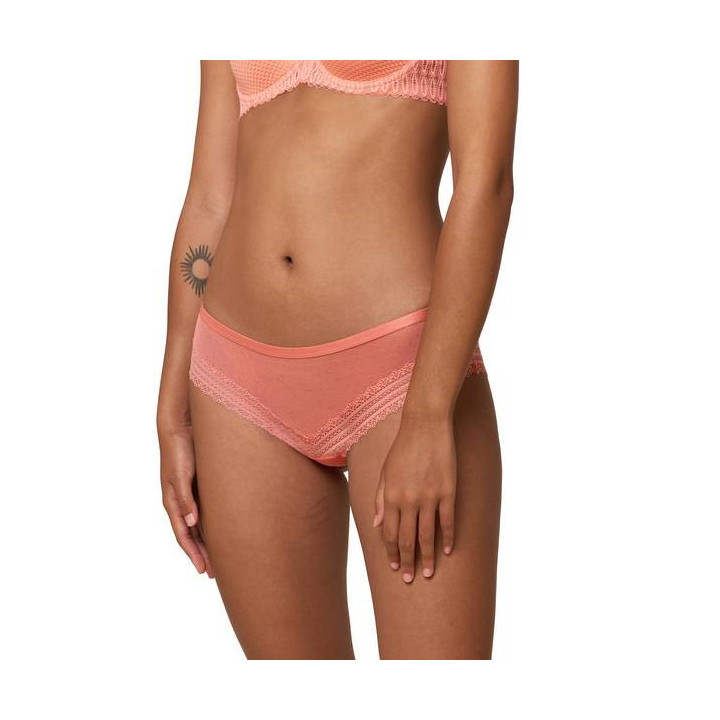 TRIUMPH ΓΥΝΑΙΚΕΙΟ SLIP HIPSTER TEMPTING TULLE 10209949-4128 PEACH