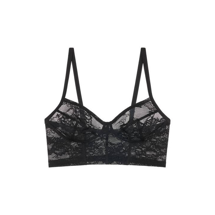 TRIUMPH ΓΥΝΑΙΚΕΙΟ BRALETTE SMART DECO BUSTER 10214500-0004 ΜΑΥΡΟ