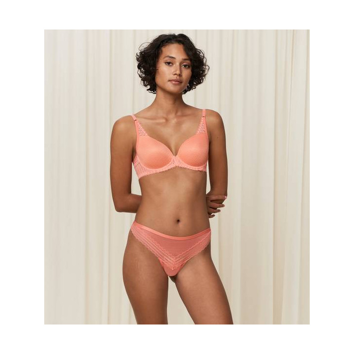 TRIUMPH ΓΥΝΑΙΚΕΙΟ SLIP STRING TEMPTING TULLE 10210063-4128 PEACH