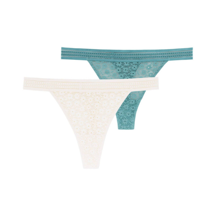 DORINA YUKA ΓΥΝΑΙΚΕΙΟ STRING 2TEM. D001835LA064-2X0257 Ivory/Green