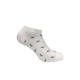 WALK Sneaker κάλτσες από bamboo με σχέδιο παπιγιόν W325-7 01 Λευκό