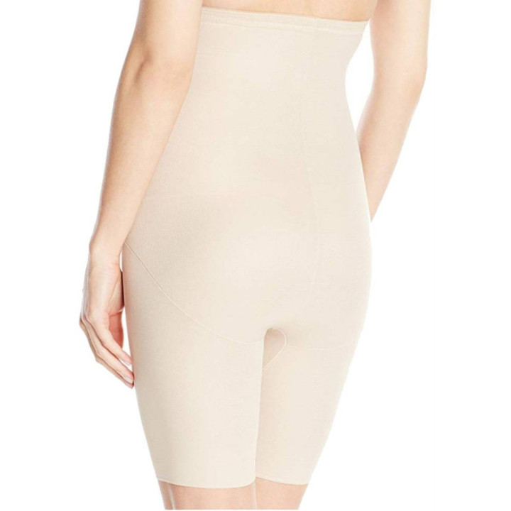 Naomi & Nicole Hi-Waist - Γυναικείο Ψηλόμεσο Λαστέξ με Μακρύ Πόδι - Μπεζ - 779