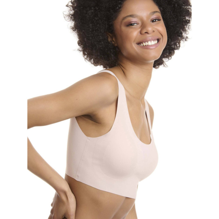WALK Γυναικείο Bralette laser cut Μπεζ Ανοικτό w2270